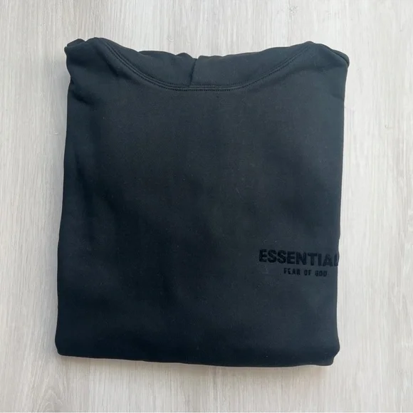 Essentials Black Sweatshirt and Joggers Set
